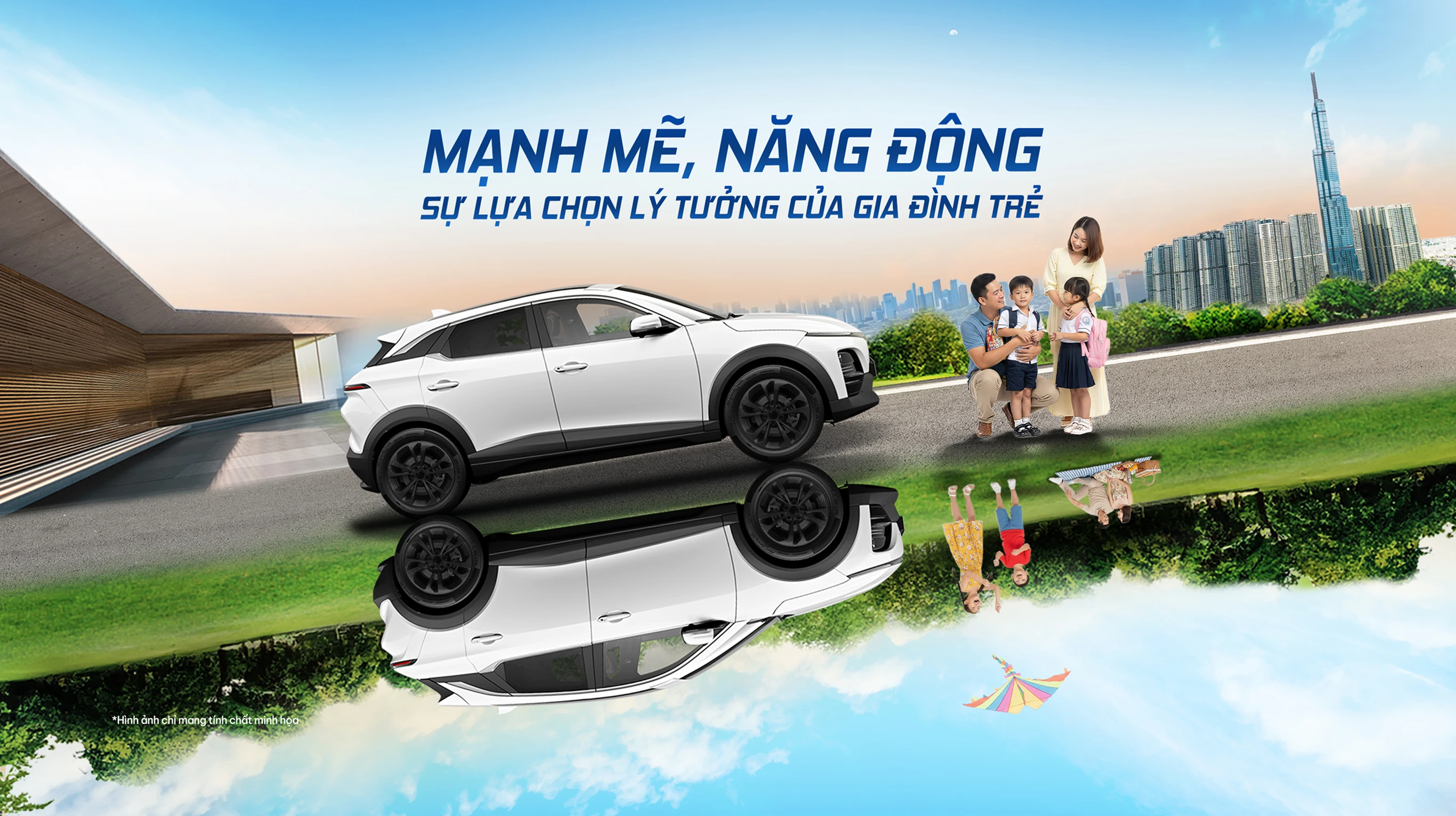 Khoang lái và vô lăng xe điện VinFast VF 6