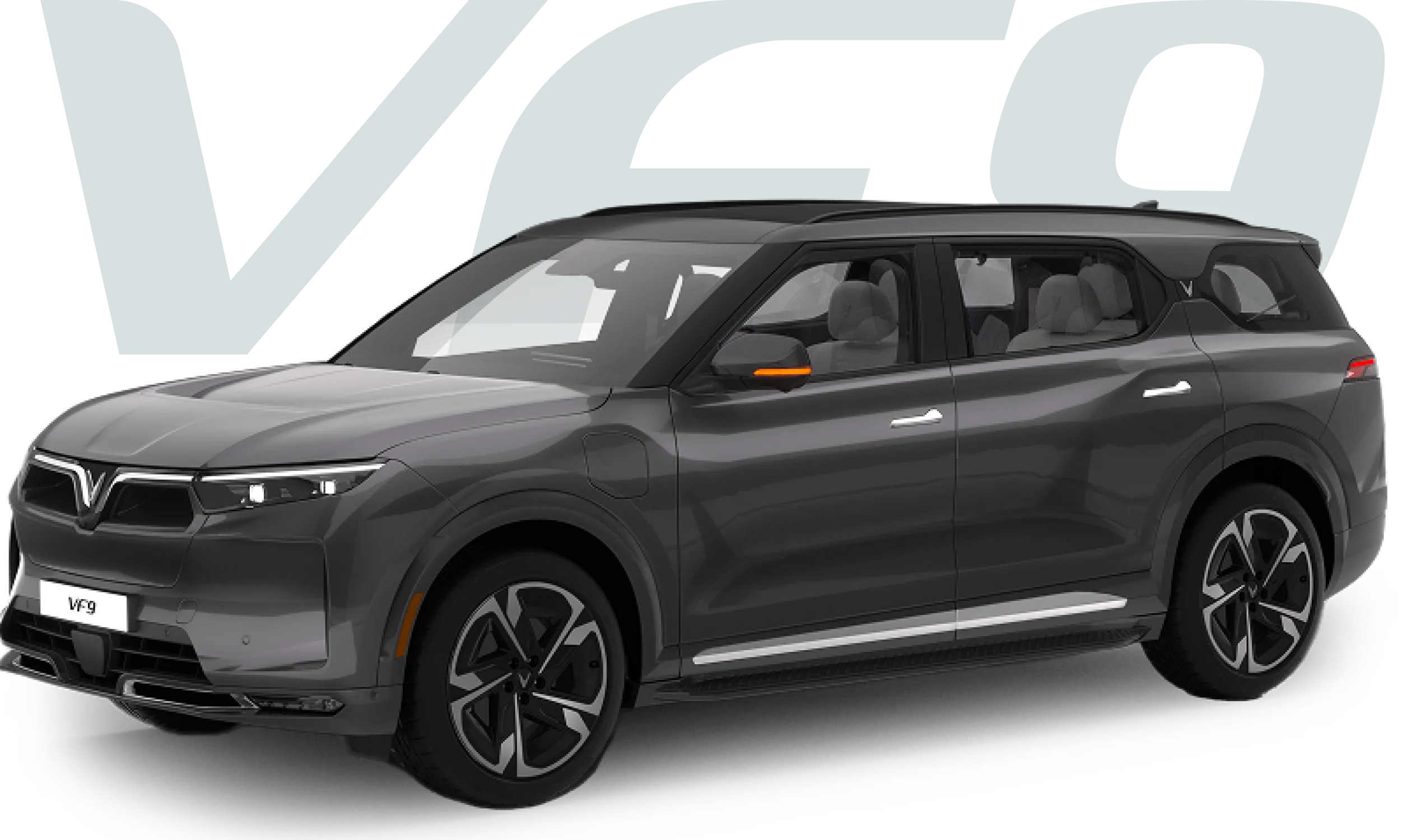 Mặt ca-lăng và đầu xe VinFast VF 9